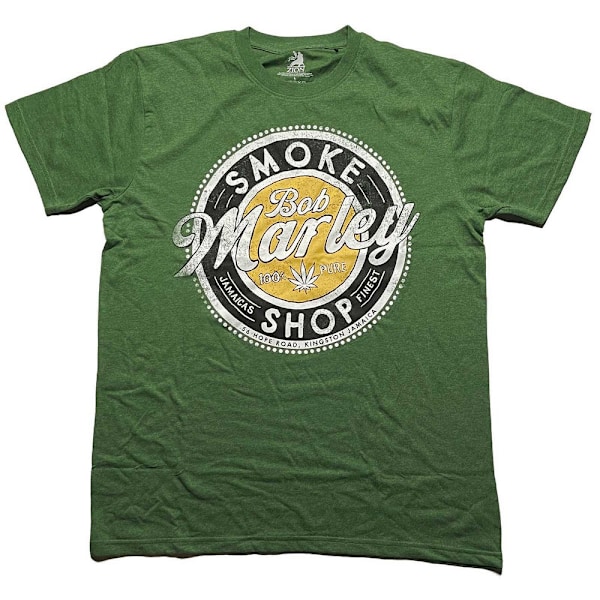 Bob Marley Unisex Vuxen Smoke Shop Bomull T-shirt M Grön Green M