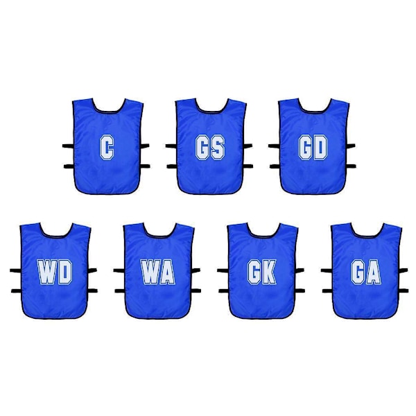 Precision Barn/Barn Mesh Netball Träningsväst (7-pack) Royal Blue 2-3 Years