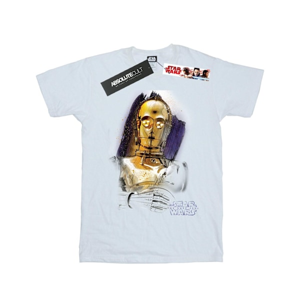 Star Wars Boys The Last Jedi C-3PO Borstad T-shirt 12-13 år White 12-13 Years