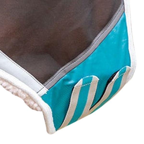 Shires Fine Mesh Earless Horse Fly Mask Pony Teal Teal Pony