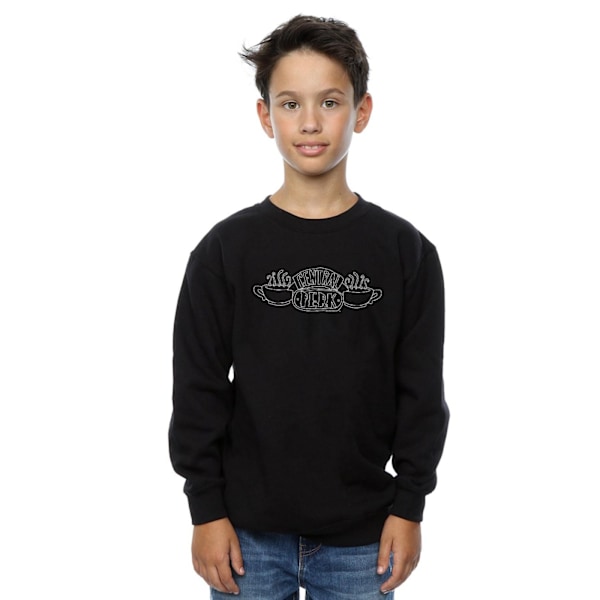 Friends Boys Central Perk Outline Sweatshirt 5-6 år Svart Black 5-6 Years