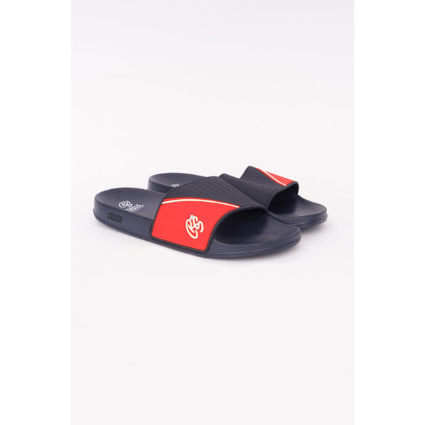 Crosshatch Mens Ventamoore Sliders 8 UK Marinblå/Röd Navy/Red 8 UK