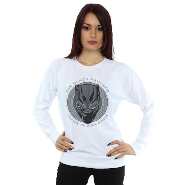 Black Panther Dam/Kvinnor Tillverkad I Wakanda Sweatshirt XXL Vit White XXL