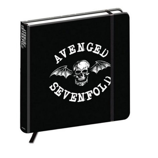 Avenged Sevenfold Death Bat Logo Notebook One Size Svart/Vit Black/White One Size