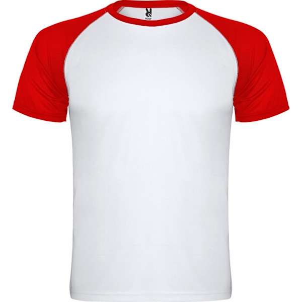 Roly Unisex Indianapolis Kortärmad Sport T-shirt L R Red L