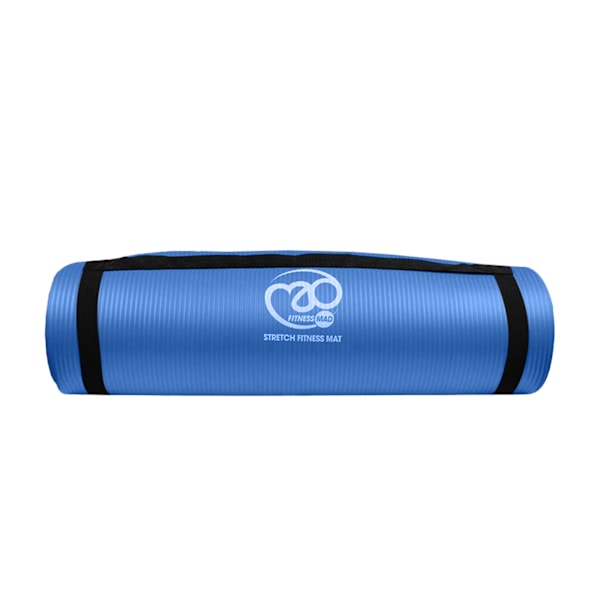 Fitness Mad Stretch Fitness Yoga Mat En Storlek Blå Blue One Size