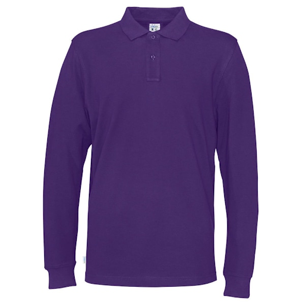 Cottover Herr Pique Långärmad T-shirt M Lila Purple M