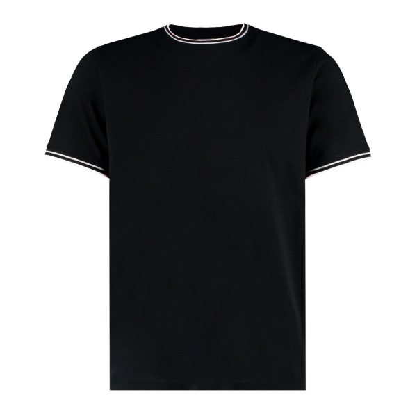 Kustom Kit Mode T-shirt för män XS Svart/Vit/Grå Black/White/Grey XS