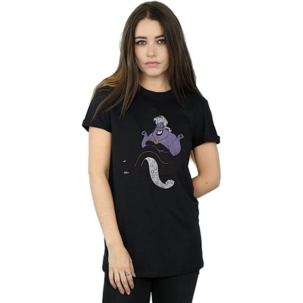 The Little Mermaid Dam/Damer Ursula Bomull Boyfriend T-Shir Black XL