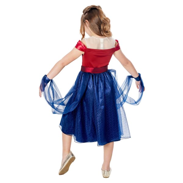 Captain Marvel flickor klänning 3-4 år blå/röd Blue/Red 3-4 Years