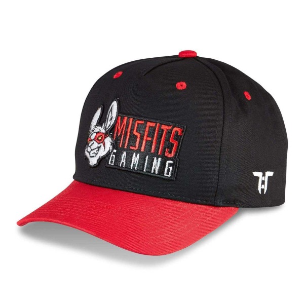Tokyo Time Unisex Adult Misfits Gaming Logotyp Baseball Cap One Si Black/Red One Size