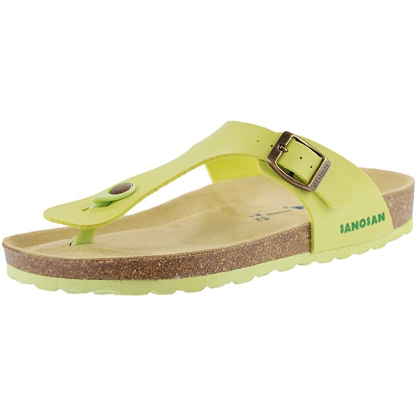 Sanosan Dam/Dam Geneve Sano Sandaler 4 UK Lime/Brun Lime/Brown 4 UK