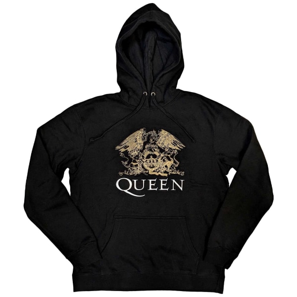 Queen Unisex Adult Crest Hoodie XL Svart Black XL