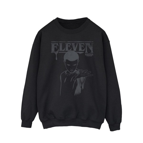 Netflix Stranger Things Dark Eleven Sweatshirt 4XL Svart Black 4XL