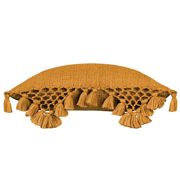Yard Anko Makrame Kuddeöverdrag med fransar 45cm x 45cm Ginger Ginger 45cm x 45cm