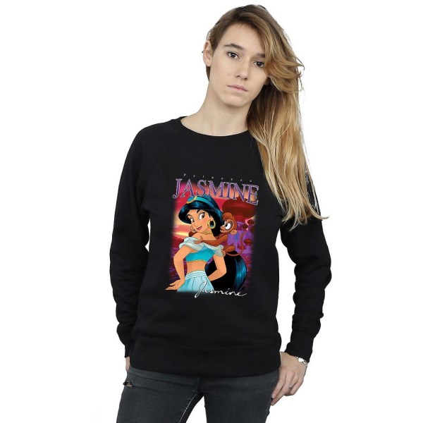 Aladdin Dam/Dam Jasmine Montage Sweatshirt M Svart Black M