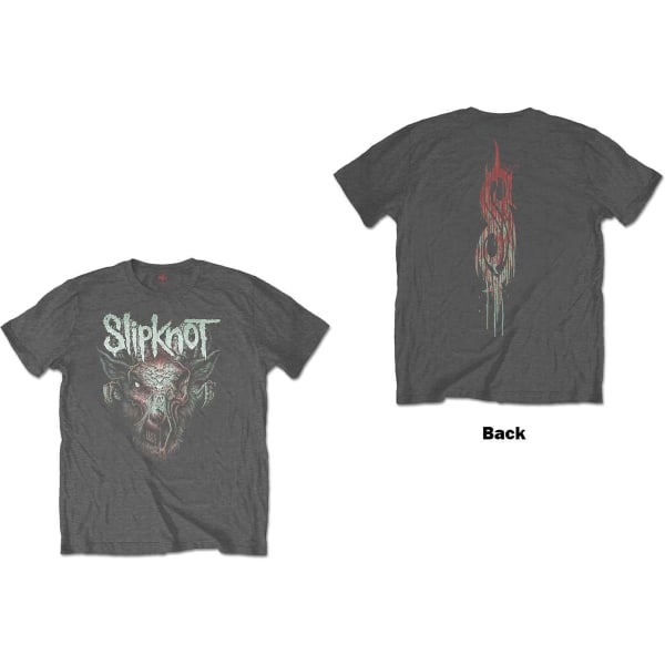 Slipknot T-shirt för barn/barn smittad get 5-6 år Charcoa Charcoal Grey 5-6 Years