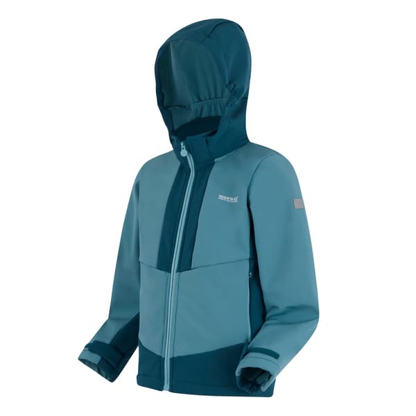 Regatta Barn/Barn Haydenbury Vattentät Softshelljacka Storm Blue/Moroccan Blue 5-6 Years