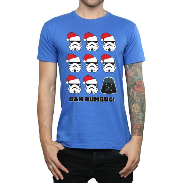 Star Wars Jul Humbug T-shirt M Royal Blue för män Royal Blue M