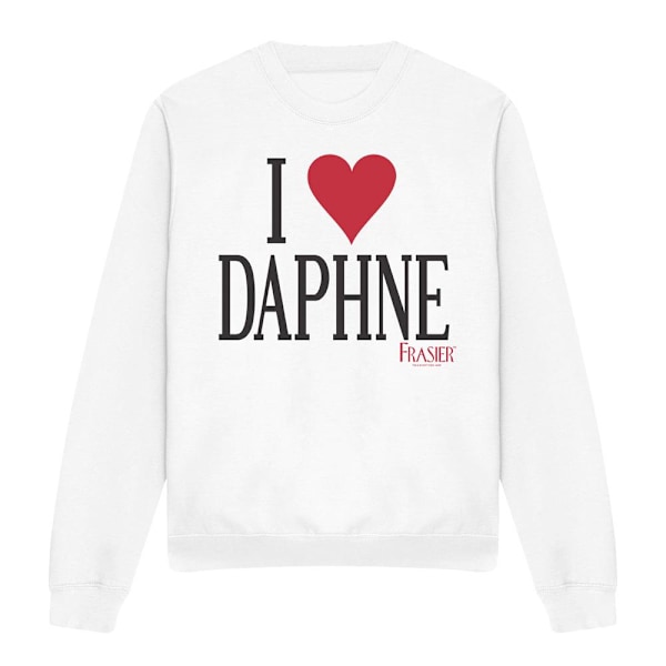 Frasier Unisex Vuxen I Heart Daphne Sweatshirt L Vit White L