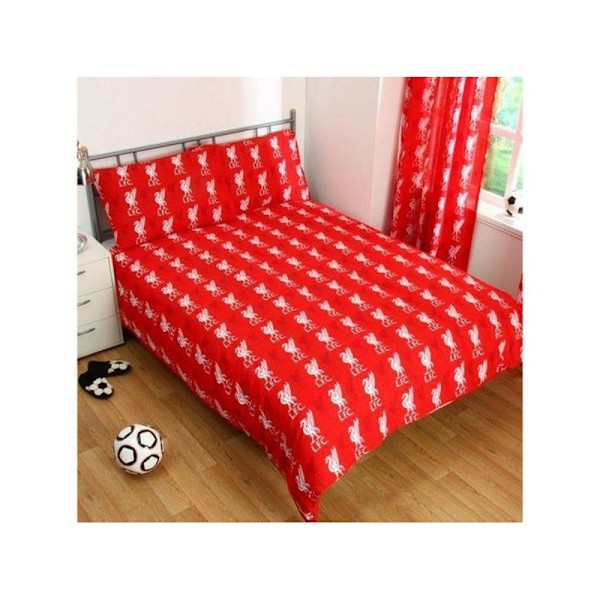 Liverpool FC Pulse Vändbar Påslakan Set Dubbel Röd/Vit Red/White Double
