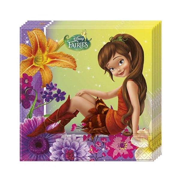 Tinkerbell Magical Spell Servetter (20-pack) En Storlek Flerfärgad Multicoloured One Size