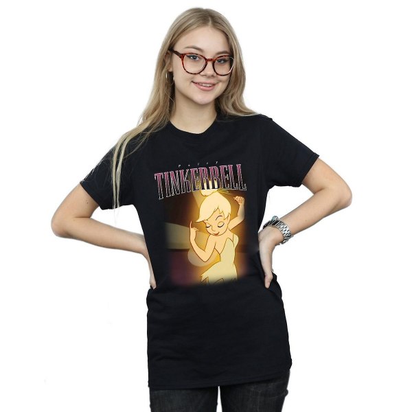 Tinkerbell Dam/Damer Montage Bomull Boyfriend T-Shirt XXL B Black XXL