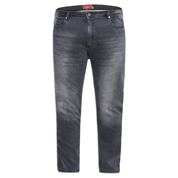 Duke Herr D555 Benson Stretch Tapered Kingsize Jeans 52S Grå S Grey Stonewash 52S