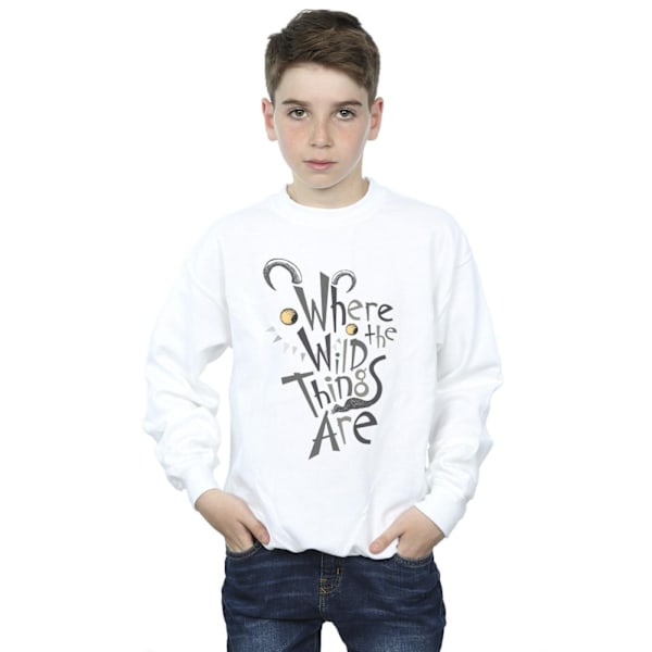Where The Wild Things Are Pojksvit Sweatshirt 7-8 År Vit White 7-8 Years