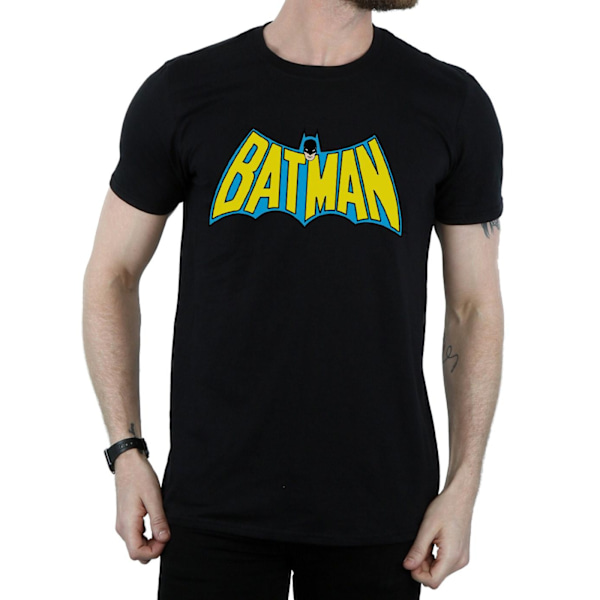 Batman Retro Logo Bomull T-shirt M Svart Black M