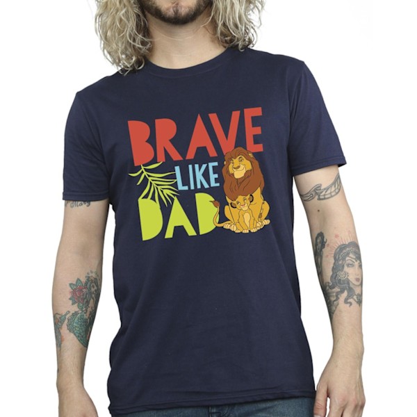 Disney The Lion King Brave Like Dad T-shirt 3XL Marinblå Navy Blue 3XL