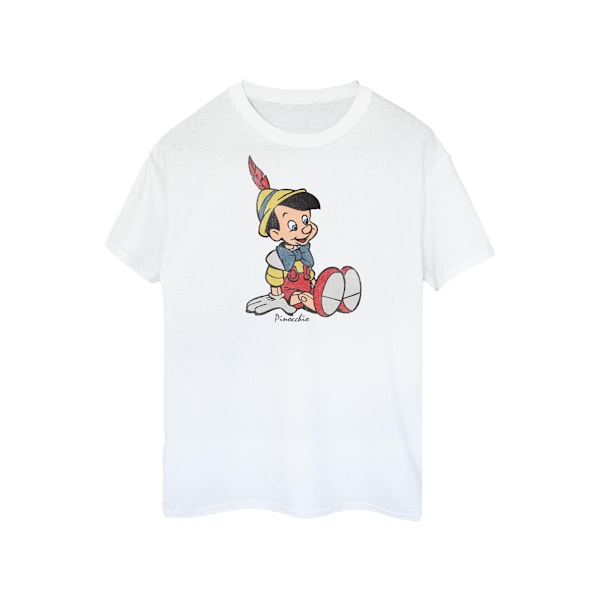 Pinocchio flickor klassisk bomull T-shirt 9-11 år vit White 9-11 Years