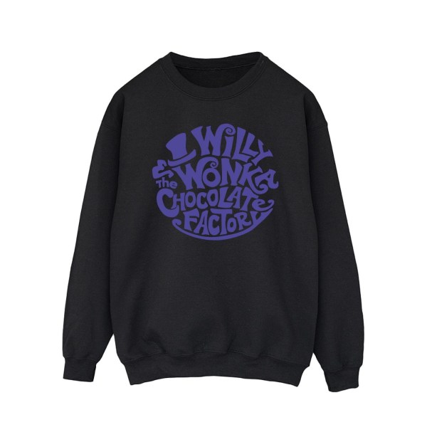 Willy Wonka & The Chocolate Factory Herr Sweatshirt med tryckt logotyp Black M