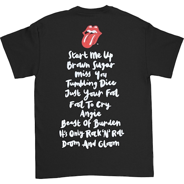 The Rolling Stones Unisex Adult Honk Spårlista T-shirt XXL Svart Black XXL