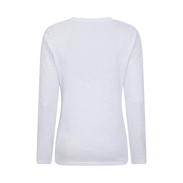 Mountain Warehouse Dam/Dam Agra Slub Långärmad Topp 24 White 24 UK