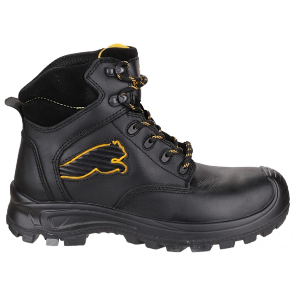 Puma Safety Borneo Mid Herr Säkerhetskängor 46 EUR Svart Black 46 EUR