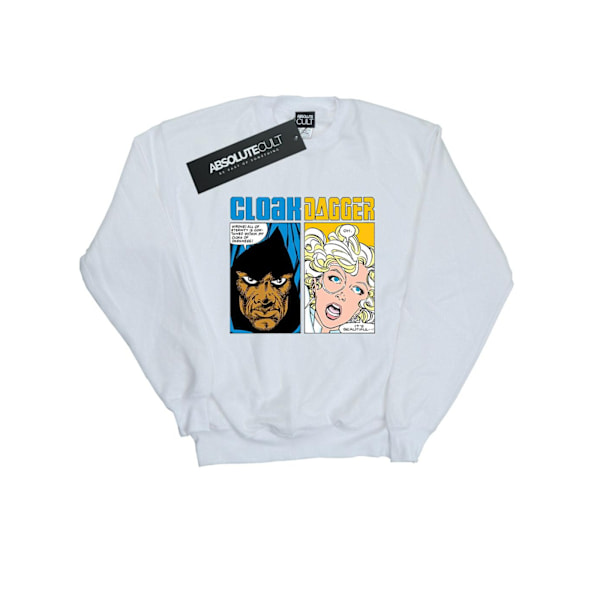 Marvel Girls Cloak And Dagger Comic Panels Sweatshirt 9-11 År White 9-11 Years