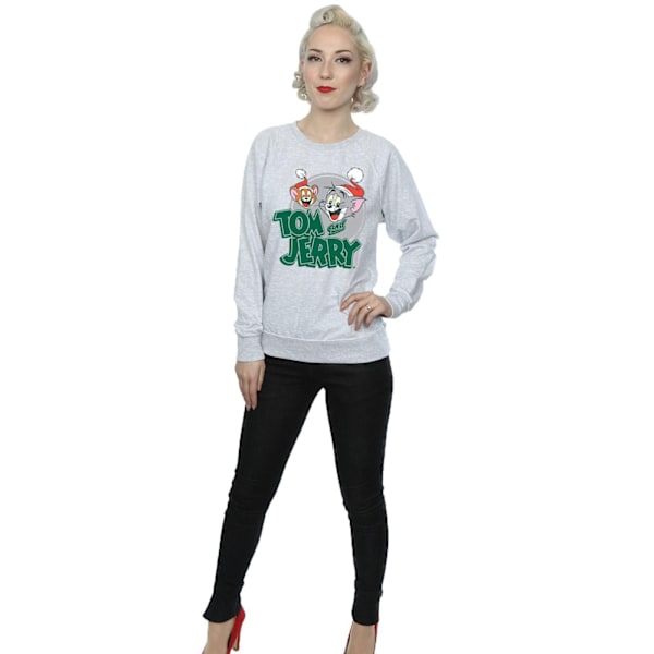 Tom And Jerry Dam/Damer Julhälsningar Sweatshirt M He Heather Grey M