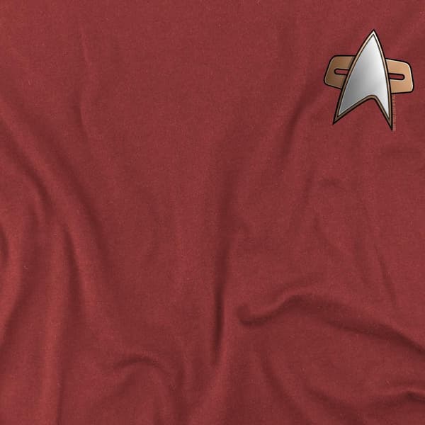 Star Trek Herr Deep Space Nine Command Emblem T-Shirt M Kardinal Cardinal M
