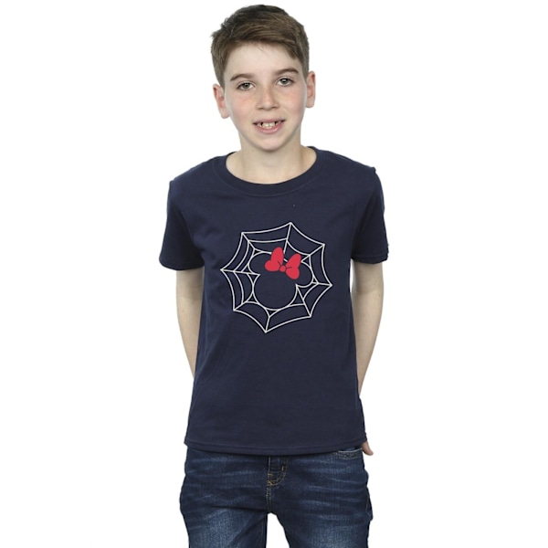 Disney Boys Minnie Mouse Spider Web T-Shirt 9-11 år Marinblå Navy Blue 9-11 Years