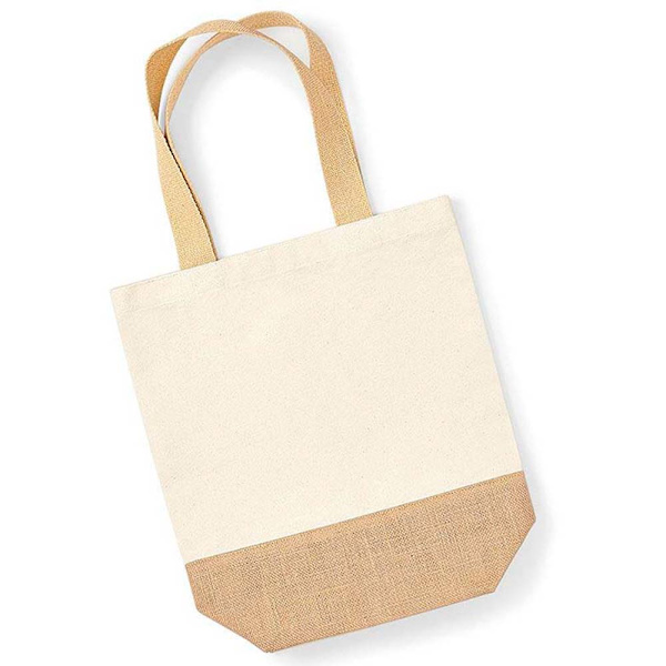 Westford Mill Jute Base Canvas Shopper One Size Natural Natural One Size