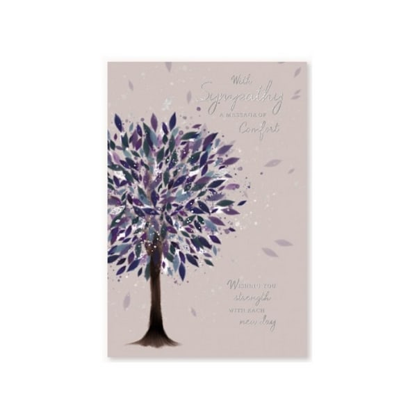 Simon Elvin A Message To Comfort Sympathy Greetings Card (Pack Pink/Multicoloured One Size