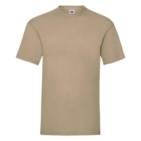 Fruit Of The Loom Mens Valueweight Kortärmad T-shirt 2XL Khaki Khaki 2XL