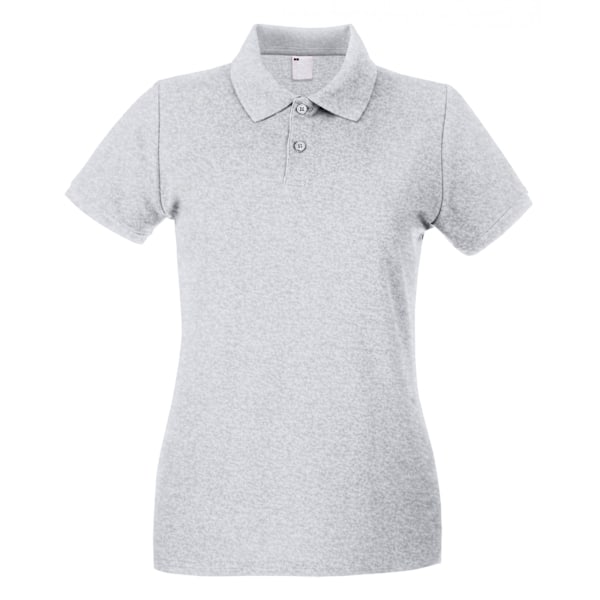 Fruit of the Loom Dam/Dam Lady Fit Kortärmad Polotröja Grey Marl Medium