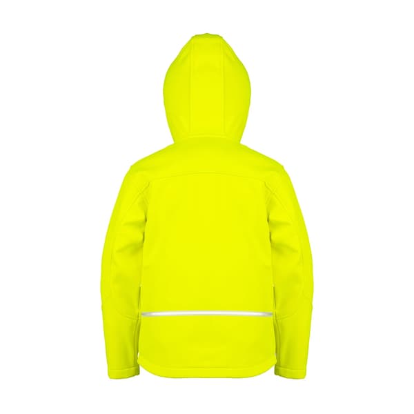 Result Core Barn/Kids TX Performance Hooded Soft Shell Jacka Neon Yellow 3-4 Years