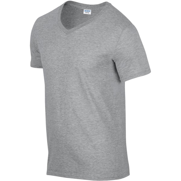 Gildan Soft Style V-halsad kortärmad T-shirt M Sport Grey Sport Grey (RS) M