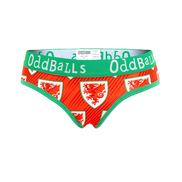 OddBalls Damer/Damer Hemma FA Wales Trosor 18 UK Orange/Grön Orange/Green 18 UK