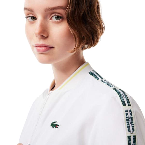 Lacoste Dam/Dam Text Regular Topp 8 UK Vit White 8 UK