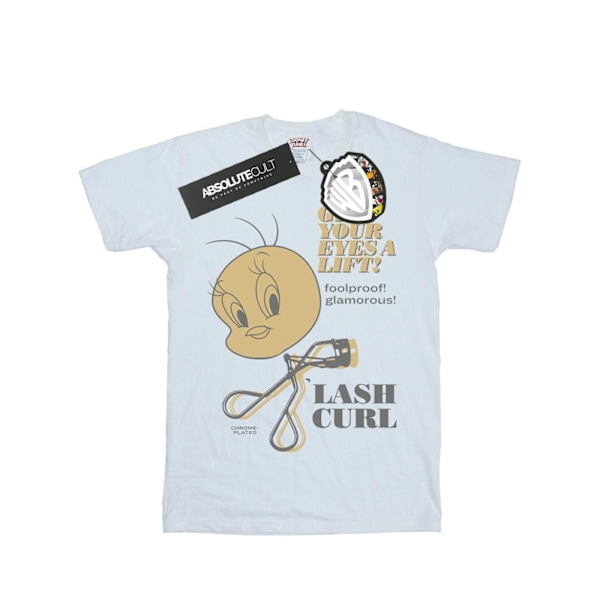 Looney Tunes Girls Tweety Pie Lash Curl Bomull T-shirt 7-8 år White 7-8 Years