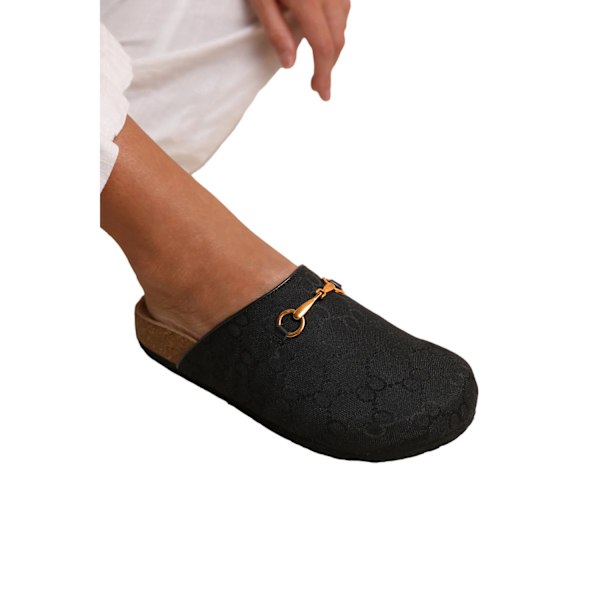 Where's That From Dam/Damer Dublin Faux Läder Öppen Bak L Black 3 UK